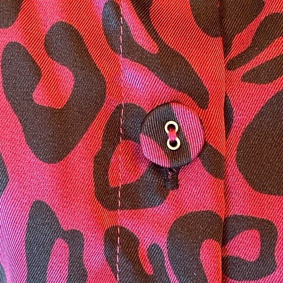 REBECCA MINKOFF BOHEMIAN BURGUNDY & BLACK OLLIE DRESS SZ 1X EUC - Picture 2 of 10